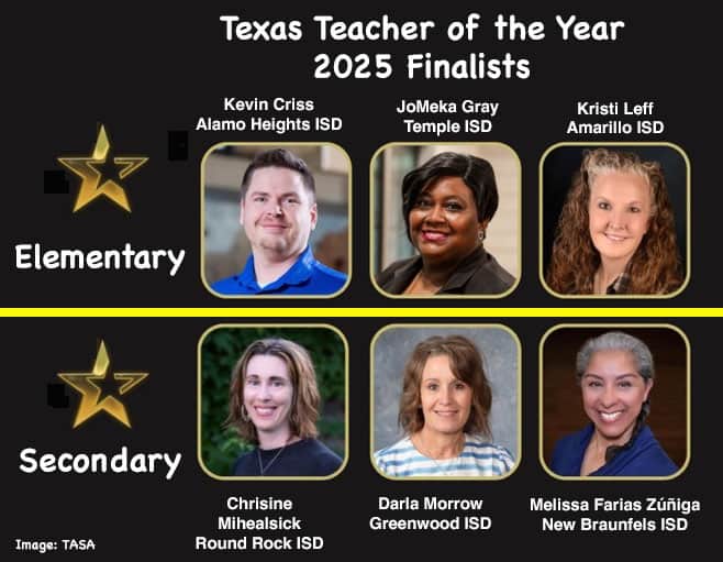 TASA Names Six 2025 Texas Teacher of the Year Finalists - TexEdNews